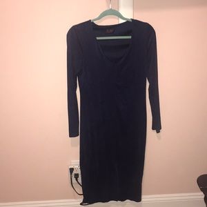 BLUE VELVET DRESS SIZE L